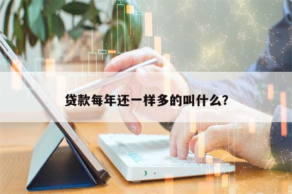 贷款每年还一样多的叫什么？