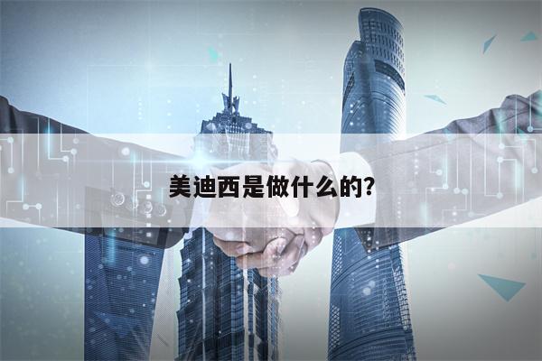 美迪西是做什么的？