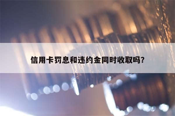 信用卡罚息和违约金同时收取吗？