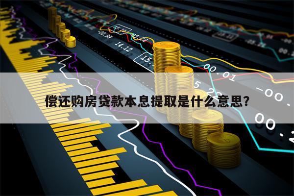 偿还购房贷款本息提取是什么意思？