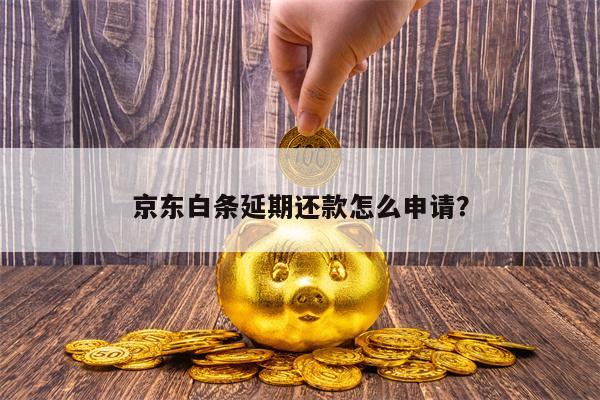 京东白条延期还款怎么申请？