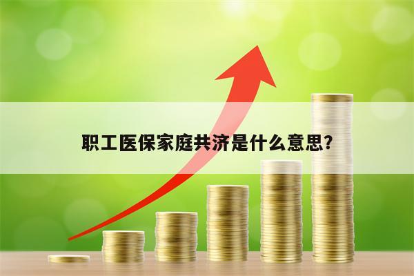 职工医保家庭共济是什么意思？