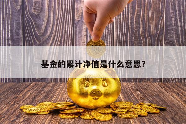 基金的累计净值是什么意思？