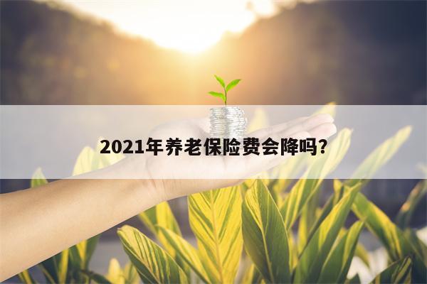 2021年养老保险费会降吗？