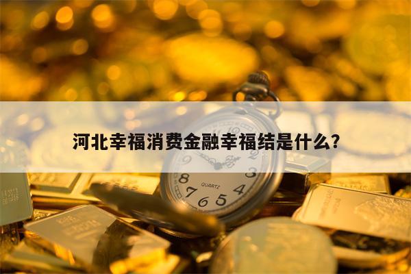 河北幸福消费金融幸福结是什么？