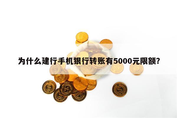 为什么建行手机银行转账有5000元限额？