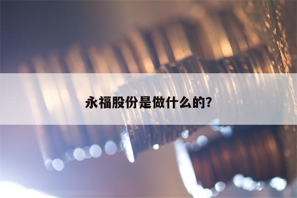 永福股份是做什么的？