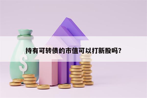 持有可转债的市值可以打新股吗？