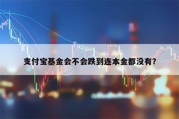 支付宝基金会不会跌到连本金都没有？