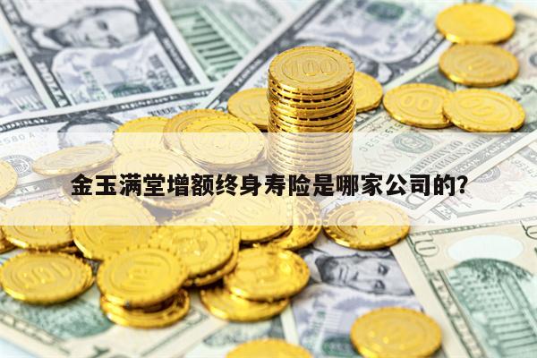 金玉满堂增额终身寿险是哪家公司的？