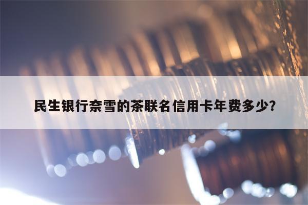 民生银行奈雪的茶联名信用卡年费多少？