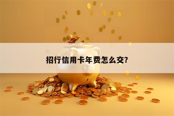 招行信用卡年费怎么交？