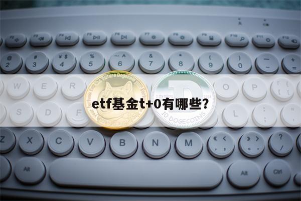 etf基金t+0有哪些？