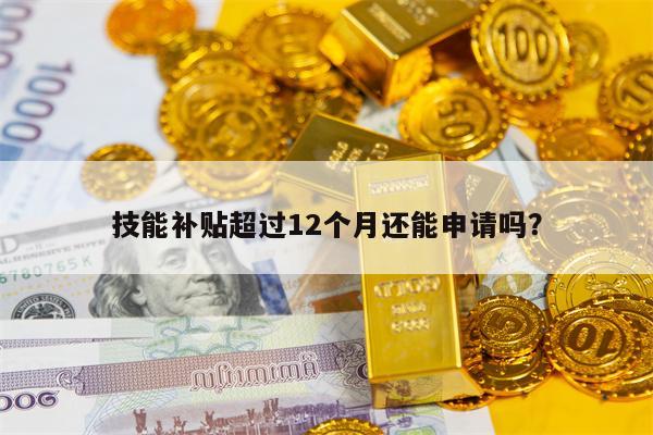 技能补贴超过12个月还能申请吗？