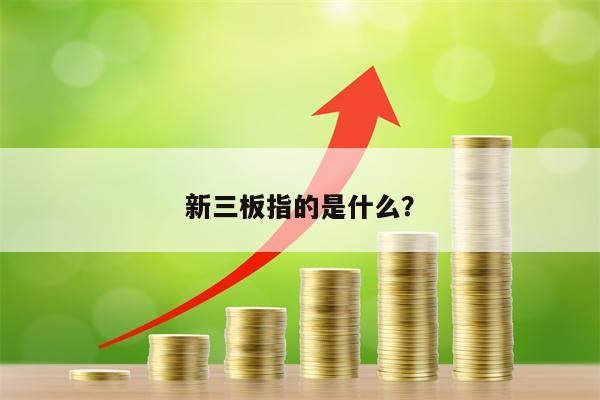 新三板指的是什么？