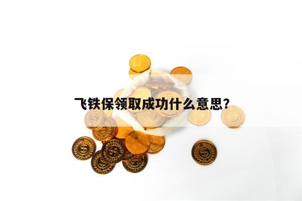 飞铁保领取成功什么意思？